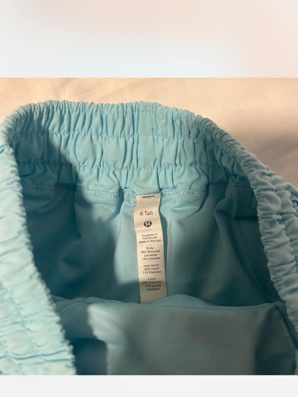 Lululemon blue shorts - Picture 2 of 3